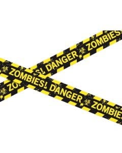 Halloween ribbon, zombie police, 600 cm, 1 piece