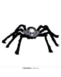 Halloween decorative spider, polyester and plastic, 60 cm, black, 1 piece