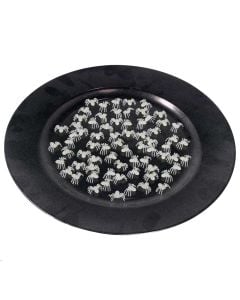 Decorative spiders, shiny, halloween, plastic, 70 pieces, 1 pack