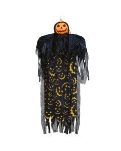 Halloween hanging decoration, pumpkin, with sound, light, 180 cm, 1 piece