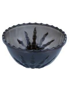 Serving bowl, halloween, skeleton, plastic, 14x33 cm, black, 1 piece