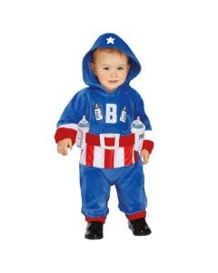 Baby costume, halloween, Captain milk, blue, 18-24 months, 89-93 cm, polyester, 1 piece
