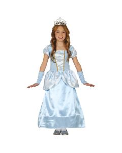 Halloween costume for children, Blue princess, polyester, blue, 3-4 years, 95-105 cm, 1 piece