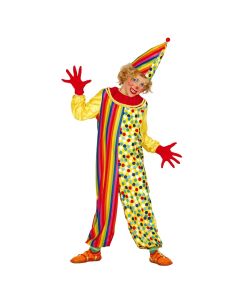 Halloween costume for children, Clown, 3-4 years, 95-105 cm, polyester, mixed, 1 piece