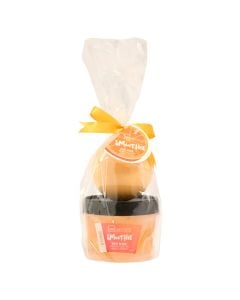 Shower set, IDC, scrub&bombs, mini smoothie, 95 ml+100 gr, orange, 1 pie