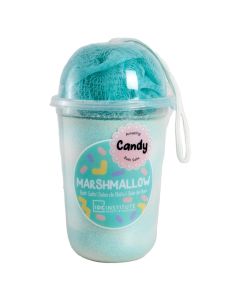Shower set, IDC, salt and sponge, 570 gr, blueberry, 1 piece