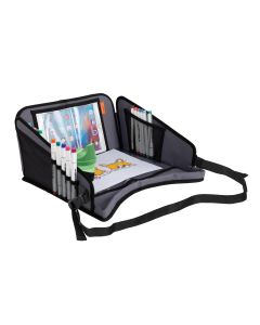 Portable travel table, polyester, 34x39x20.5 cm, gray, 1 piece