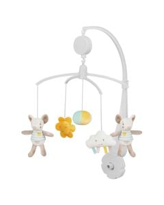 Bed toy for babies, Kikka boo, Joyful mouse, mix, with music, 1 piece