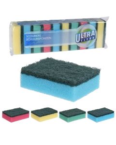 Cleaning sponge set, Ultra Clean, 8x5x2.5 cm, 10 pieces, 1 pack