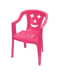 Chair for children, Jinnefer, pink, 35x36.5x52 cm, polypropylene, 1 piece