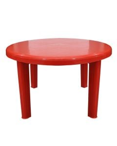 Table for children, Mini Roma, red, 89x89x50 cm, polypropylene, 1 piece