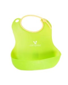 Baby bib, Cangaroo, Am Am, silicone, 16x28 cm, green, 1 piece