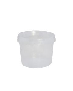 Plastic bucket, circular, transparent, 750 ml, 1 piece