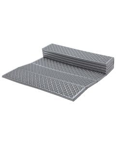 Folding camping bed, 180x59 cm, gray, 1 piece