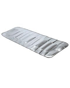 Camping bed, aluminum, 190x60 cm, gray, 1 piece