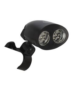 Lamp with battery for bbq, abs, black, 1 piece