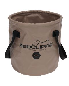 Folding bucket, brown, 10 liters, 1 piece
