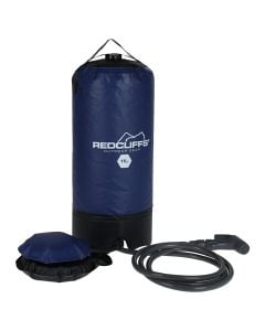 Camping shower with faucet, blue, 11 lt, 1 piece