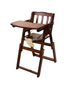 Highchair for children, wood, 42x42x86 cm, brown, 1 piece