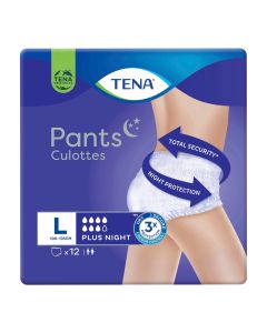 Sanitary napkins, Tena, pants, plus, night, x12, 1 pack