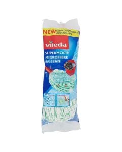 Cleaning swab, Vileda, microfiber, green, 1 piece