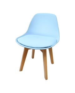 Chair for children, beech wood, blue, 33X38X56 cm, 1 piece