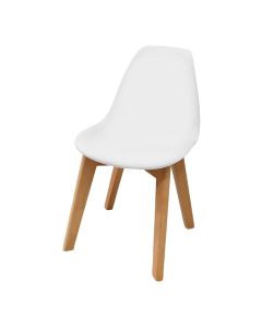 Chair for children, beech wood, white, 33X38X56 cm, 1 piece