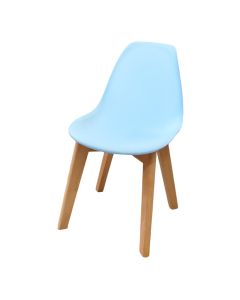 Chair for children, beech wood, blue, 33X38X56 cm, 1 piece