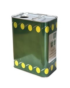 Oil container, 2 liters, metal, green, 1 piece