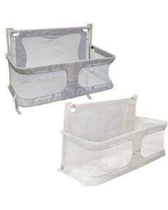 Baby bed divider, aluminum/polyester, gray, 1 piece