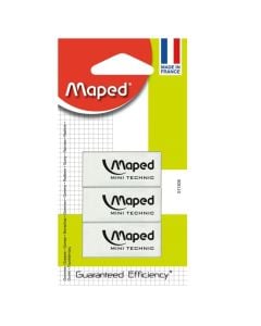 Rubber, Maped, Mini Technic, 3 pieces, 1 pack