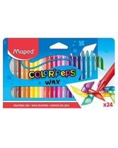 Fat paint, Maped, Peps Wax, 24 colors, 1 pack