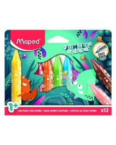 Fat paints, Maped, Jungle, Jumbo, 12 colors, 1 pack