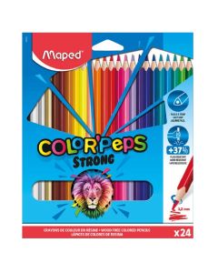 Wood colour, Maped, Peps Strong, 24 colour, 1 pack