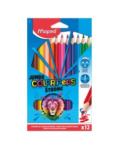 Colored pencils, Maped, Peps Strong, Maxi, 12 colors, 1 pack