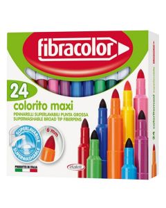 Water paint, Fibracolor, Maxi, 24 colors, 1 pack