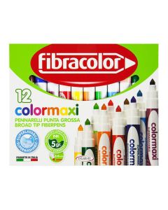 Water paints, Fibracolor, Colormaxi, 12 colors, 1 pack