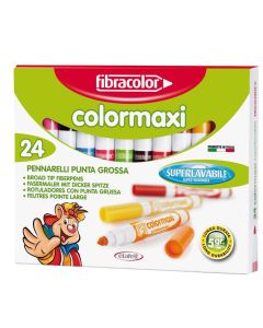 Water paints, Fibracolor, Colormaxi, 24 colors, 1 pack