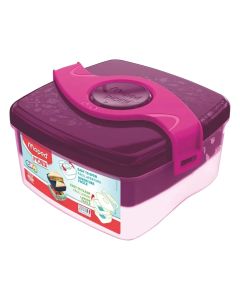 Food bowl, Maped, Origin, Picnik, with dividers, pink, 1 piece