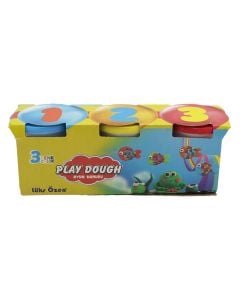 Plasticin, Play Dough, 3 colour, 1 pack