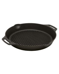 Cast iron pan, Petromax, 30 cm, with holder, black, 1 piece