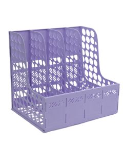 Document holder, plastic, purple, 1 piece