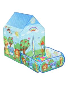 Tent for children + 50 balls, polyester, blue, 1 piece