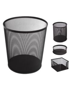 Globox Desk Organizer Set, Metal, Black, 4 Piece, 1 Pack