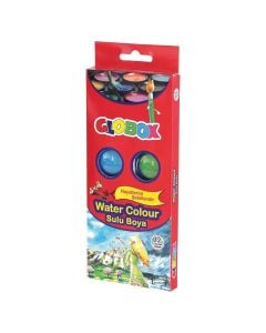Watercolors, Globox, 12 colors, 1 pack