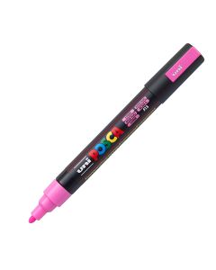 Water-based marker, UNI MARKER POSCA PC-5M FLUO PINK (FLUORESCENT PINK)