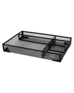 Desk organizer, metal, 32x31 cm, black, 1 piece