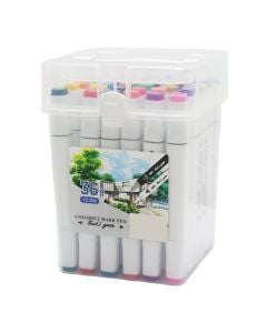 Watercolor, Colorful marker pen, 36 colors, 1 pack