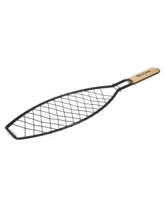 Fish rack for barbecue, Vegan, black, 35x14 cm, 1 piece