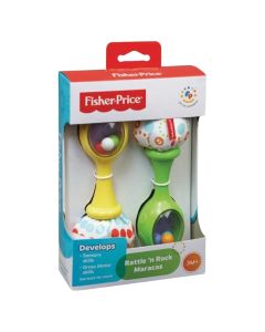 Baby Toy, Fisher Price, Rattle N Rock Maracas, Mixed, +3 Months, 1 Pack